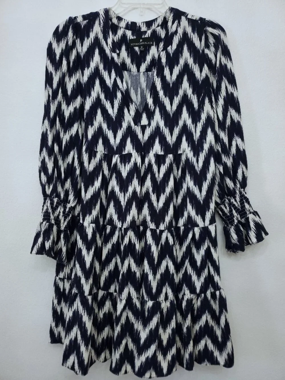 Tuckernuck Pomander Place Navy Ikat Kenzo Dress Size Medium